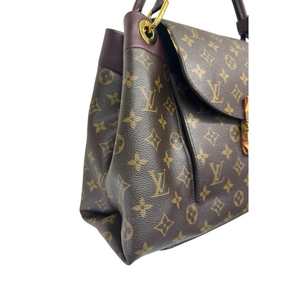 Louis Vuitton Monogram Canvas Olympe Shoulder Handbag Push Lock Closure Purple - Picture 11 of 17